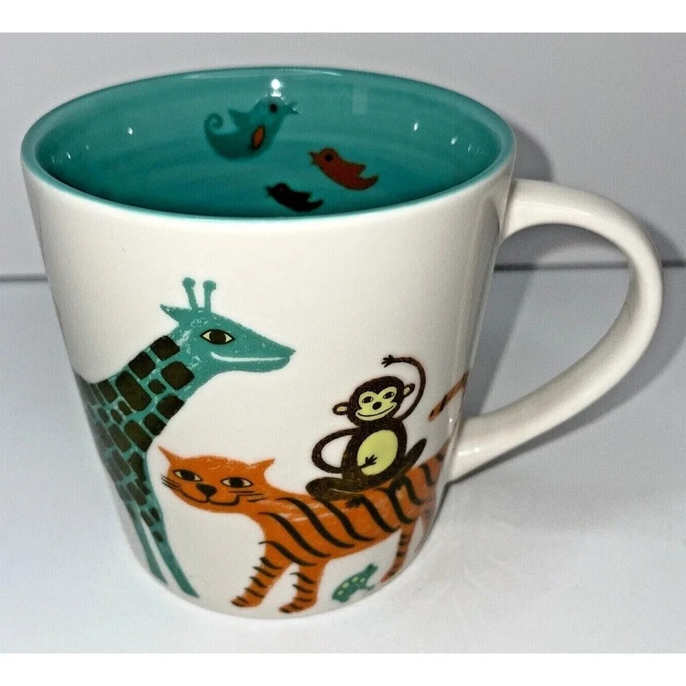 Starbucks Wild Animals Zoo Coffee Mug Cup‎ Child Kids 2008